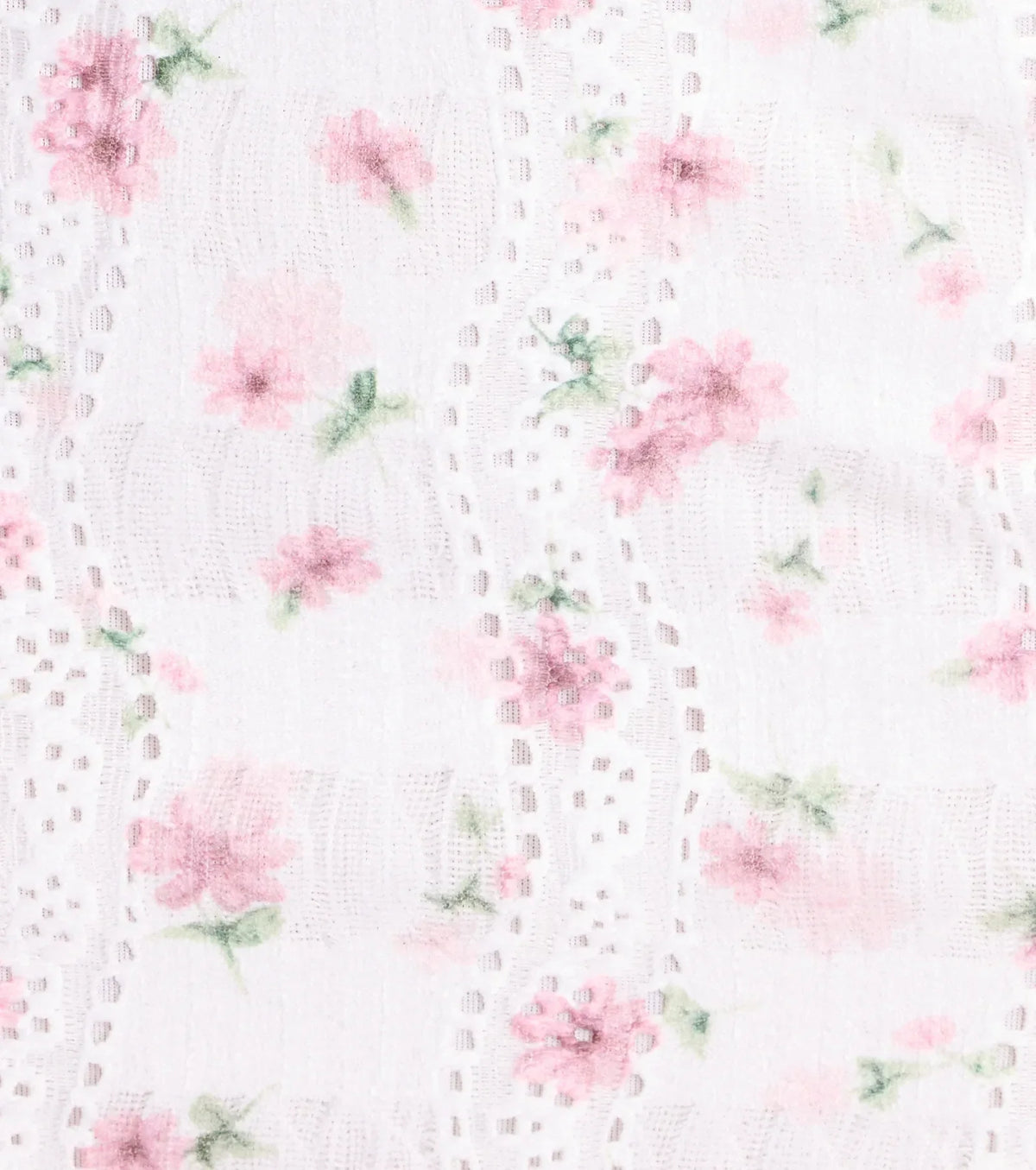 Fall In Love Floral Eyelet A-Line Mini Dress