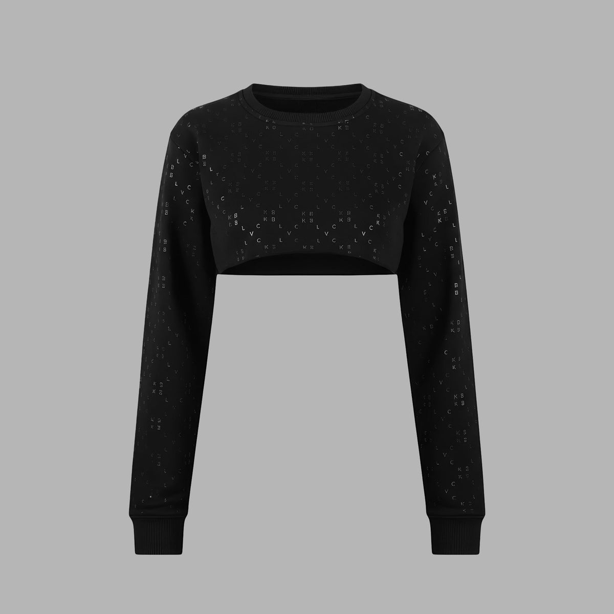 Blvck Monogram Sweater Cropped
